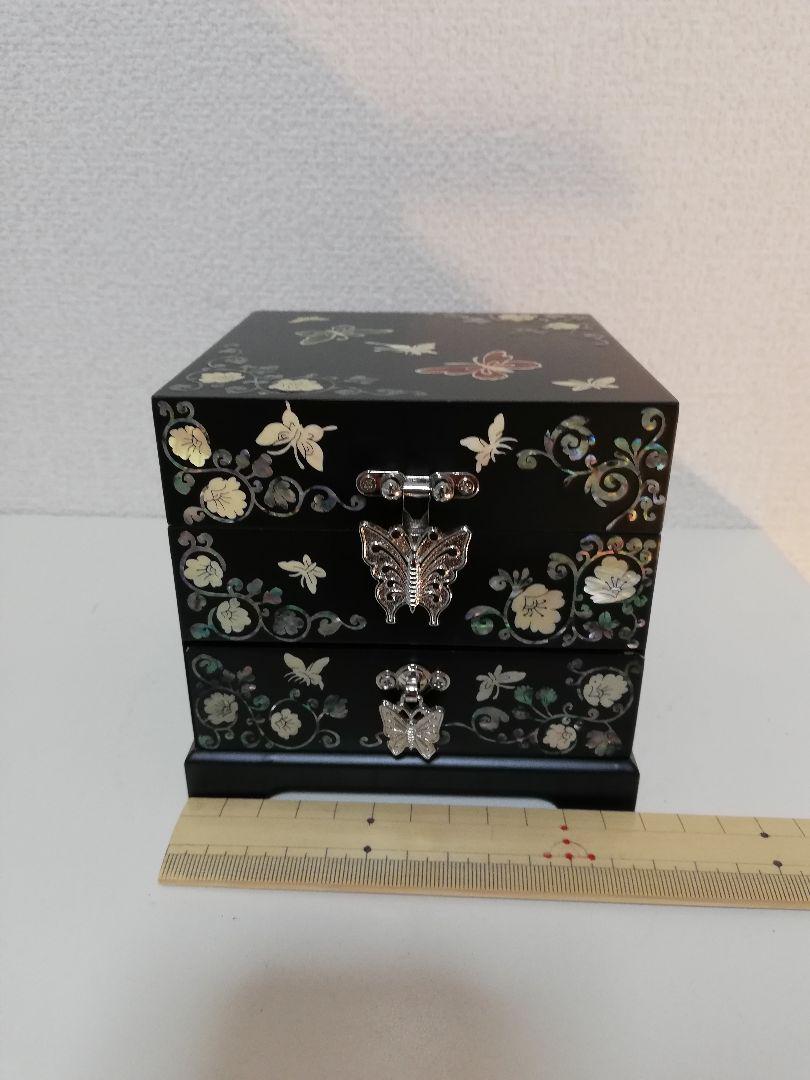大得価低価 蝶の宝石箱 螺旋漆器 韓国ソウル民芸品 アンティーク インテリア 鏡付き 1J0zU-m58012389965 2022お買い得