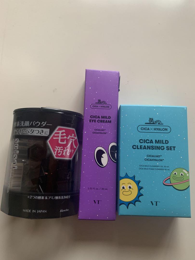 suisai ブラックパウダーウォッシュ VTクレンジングセット&アイクリーム