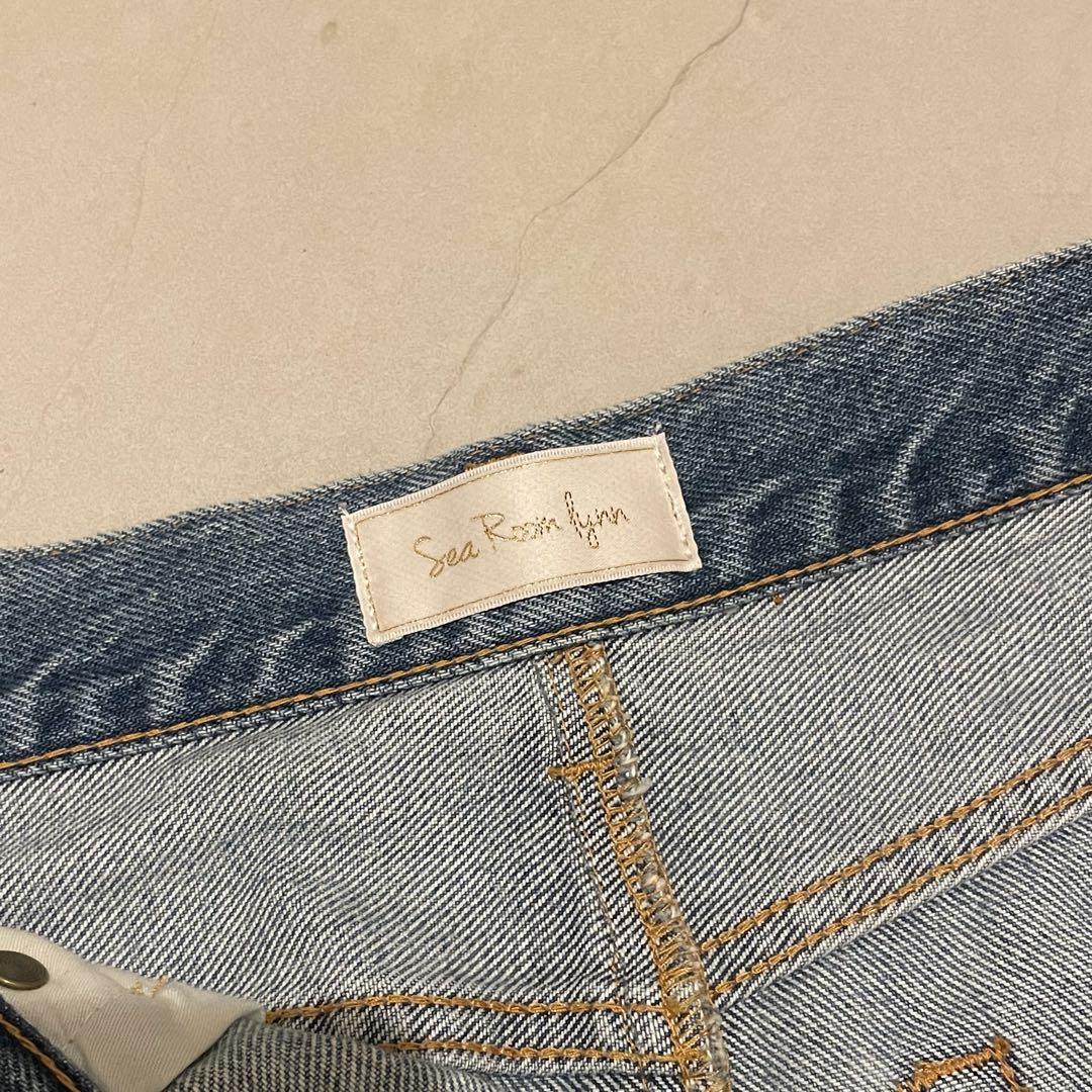 サイドカットdenimロングスカート　デニムsearoomlynn