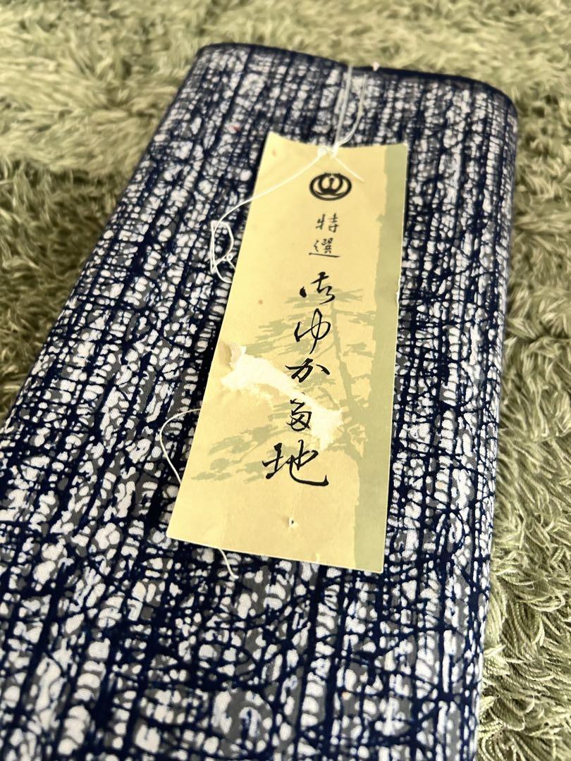 希少反物　1964年オリンピック記念　千鳥反物　東京ゆかた