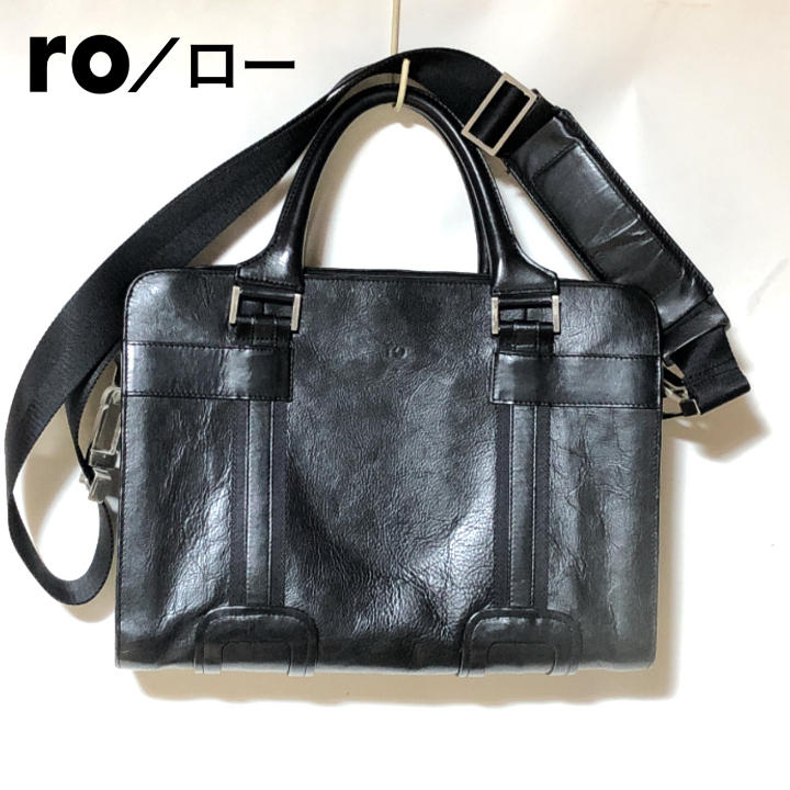 ー品販売 ro ロー NY発 2WAY オールレザーブリーフケース ビジネス