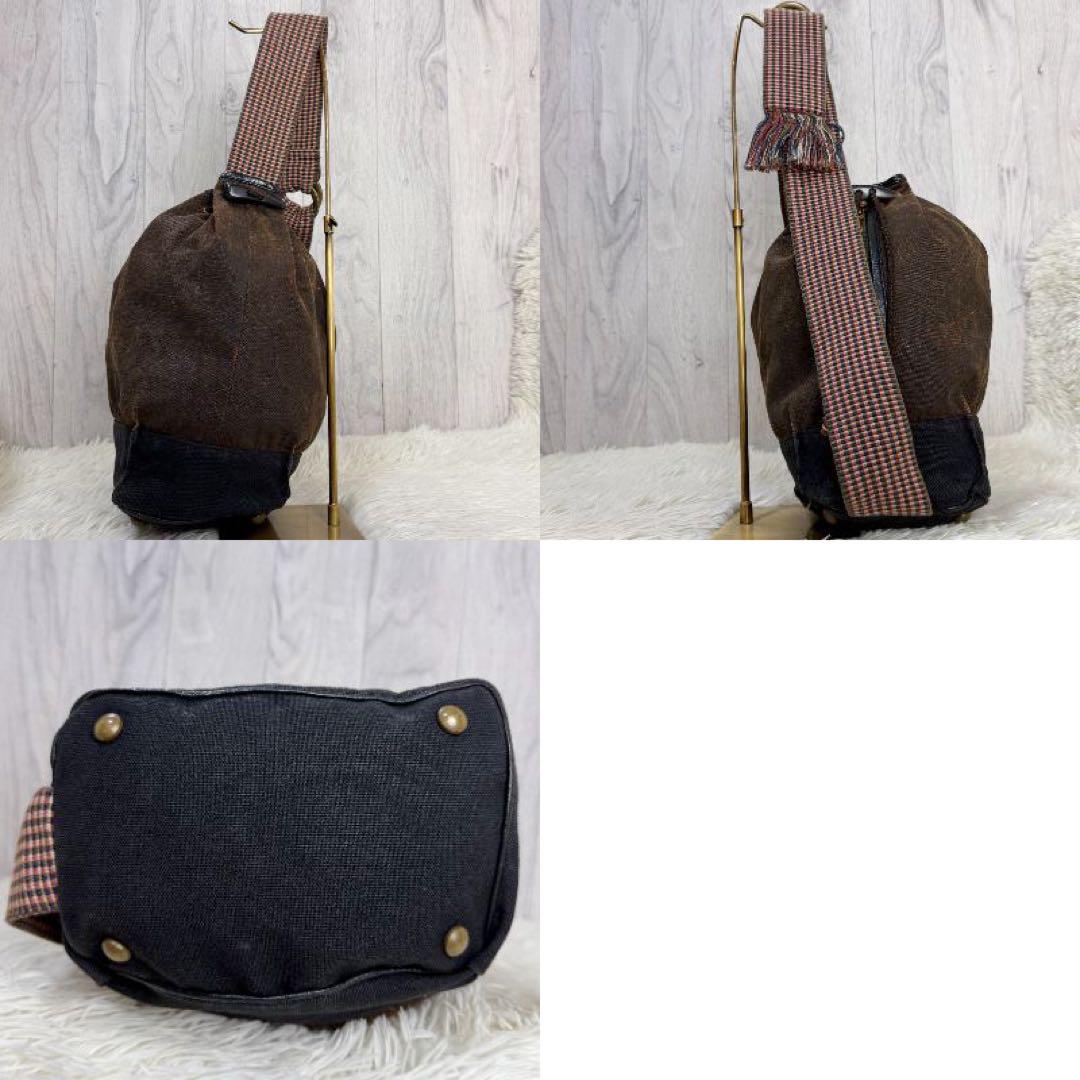 希少♡ヴィンテージ加工♡KAPITAL キャピタル 巾着 ショルダーバッグ