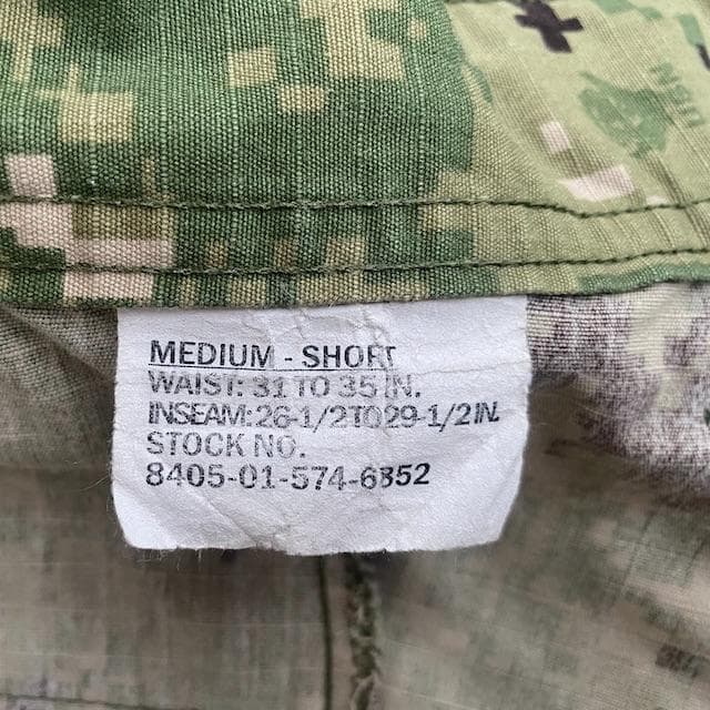 米軍 海軍 迷彩 戦闘服 パンツ NWU グリーンタイプ MーS ミリタリー.2