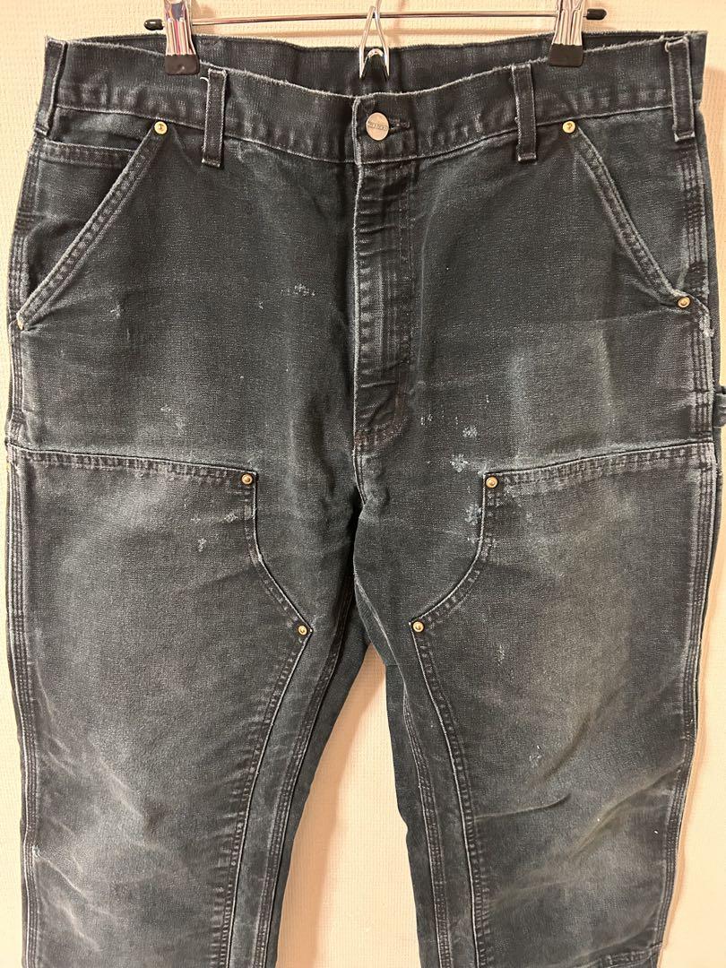 Carhartt ダブルニー 36W 34L USA製　フェード
