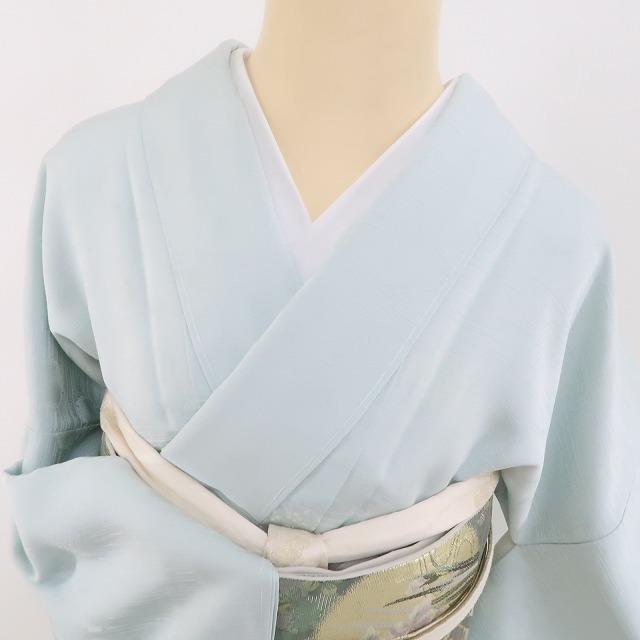 新品 ２点セット 雪輪 着物“雪輪を湛えて”仕付け糸付 色無地・長襦袢 3388