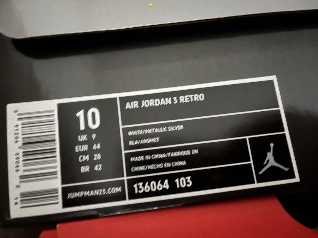 ナイキ AIR JORDAN 3 エアジョーダン 画像3