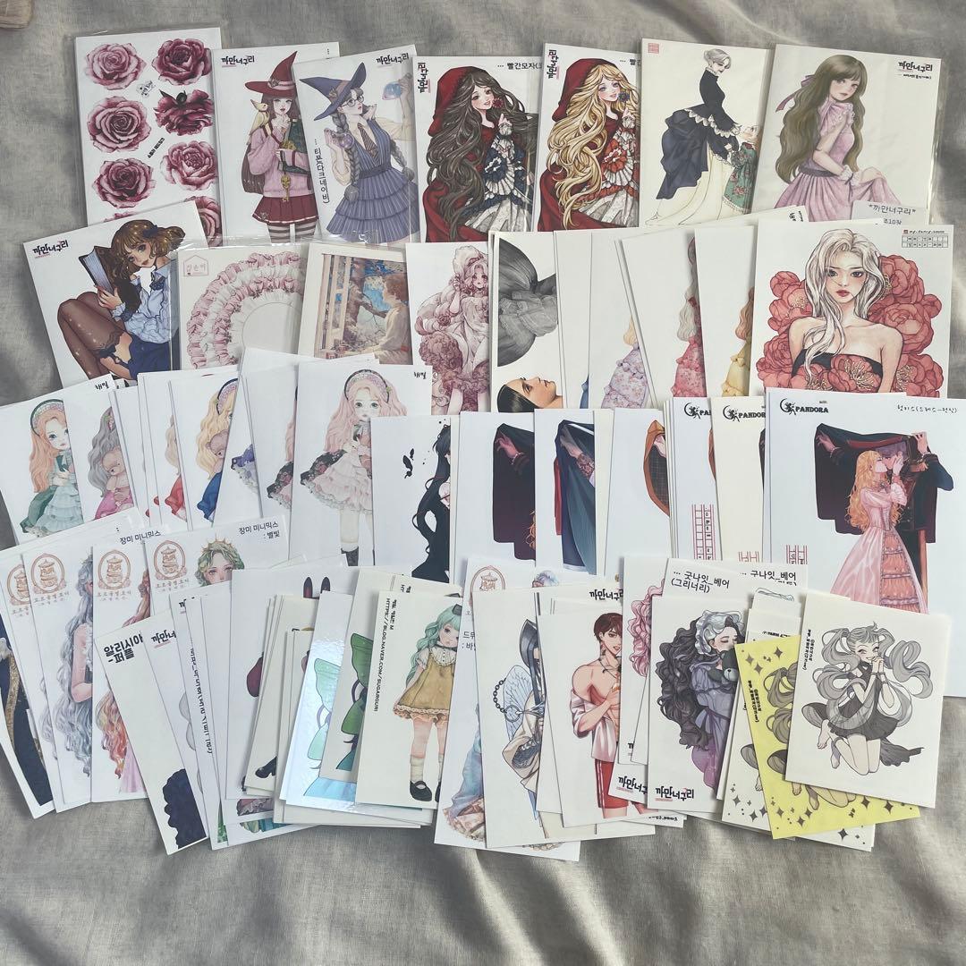 大量】海外メモ 作家メモ 人物ステッカー OPPテープ 紙もの まとめ売り