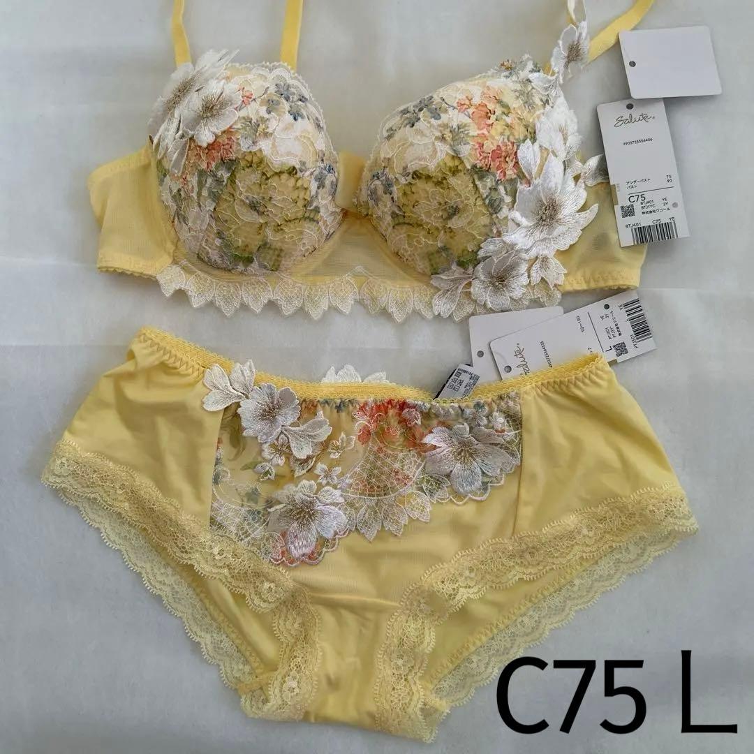 ワコール　サルート　ブラジャー　ショーツ　C75Ｌ