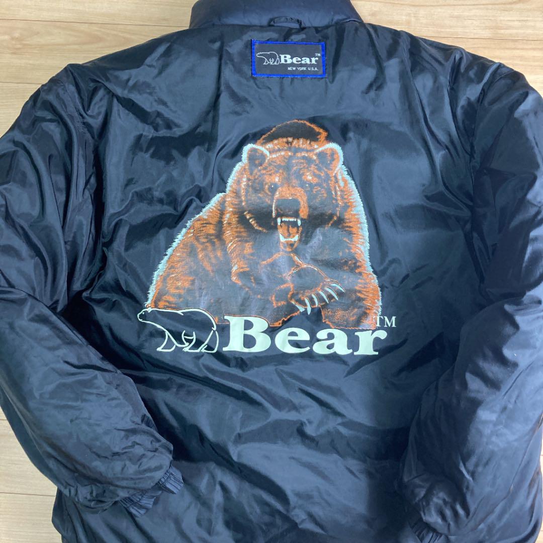 セーター▰ 激レア リバーシブル ビックロゴ Lサイズ 4VlMh-m58029315371 BEAR ダウンジャケット ブランド