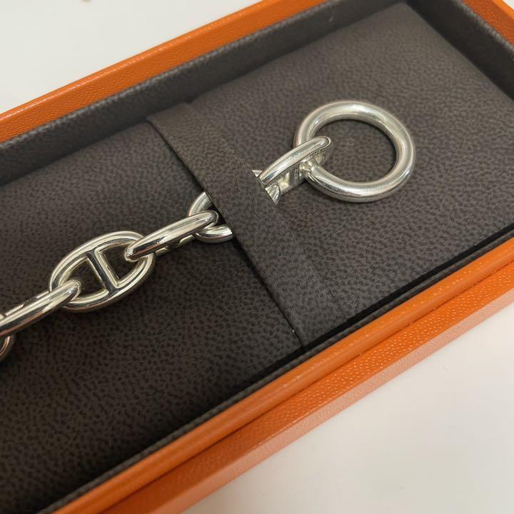 定番人気安い HERMES 15コマ 美品 付属品あり oahUY-m58029621760 エルメス シェーヌダンクル MM 低価好評