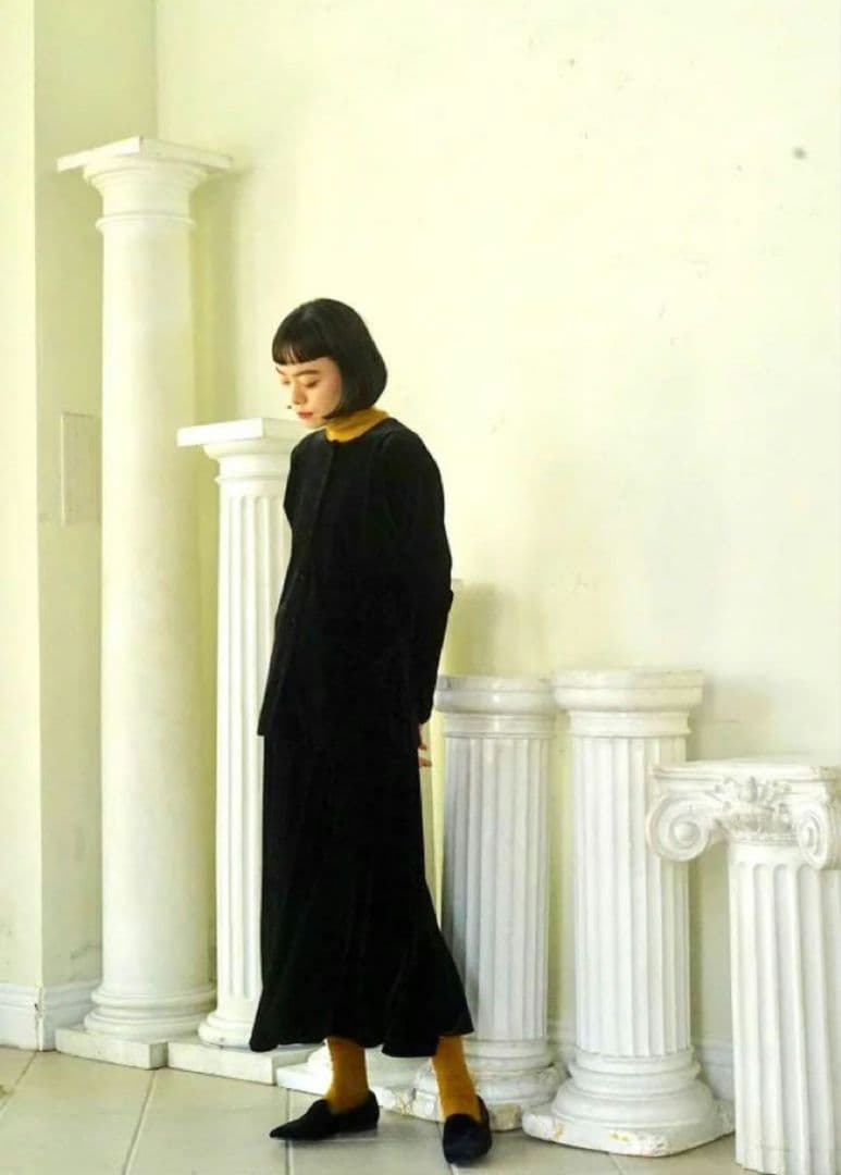 美品foufou ベロア ブラウス ジャケット ベルベット 長袖シャツ 美品foufou ベロア ブラウス ジャケット ベルベット 長袖シャツ