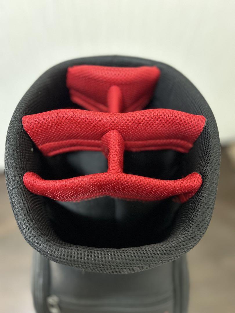 Nike キャディバッグ 黒赤シルバー