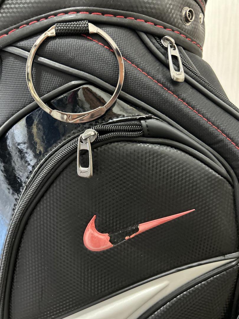 Nike キャディバッグ 黒赤シルバー