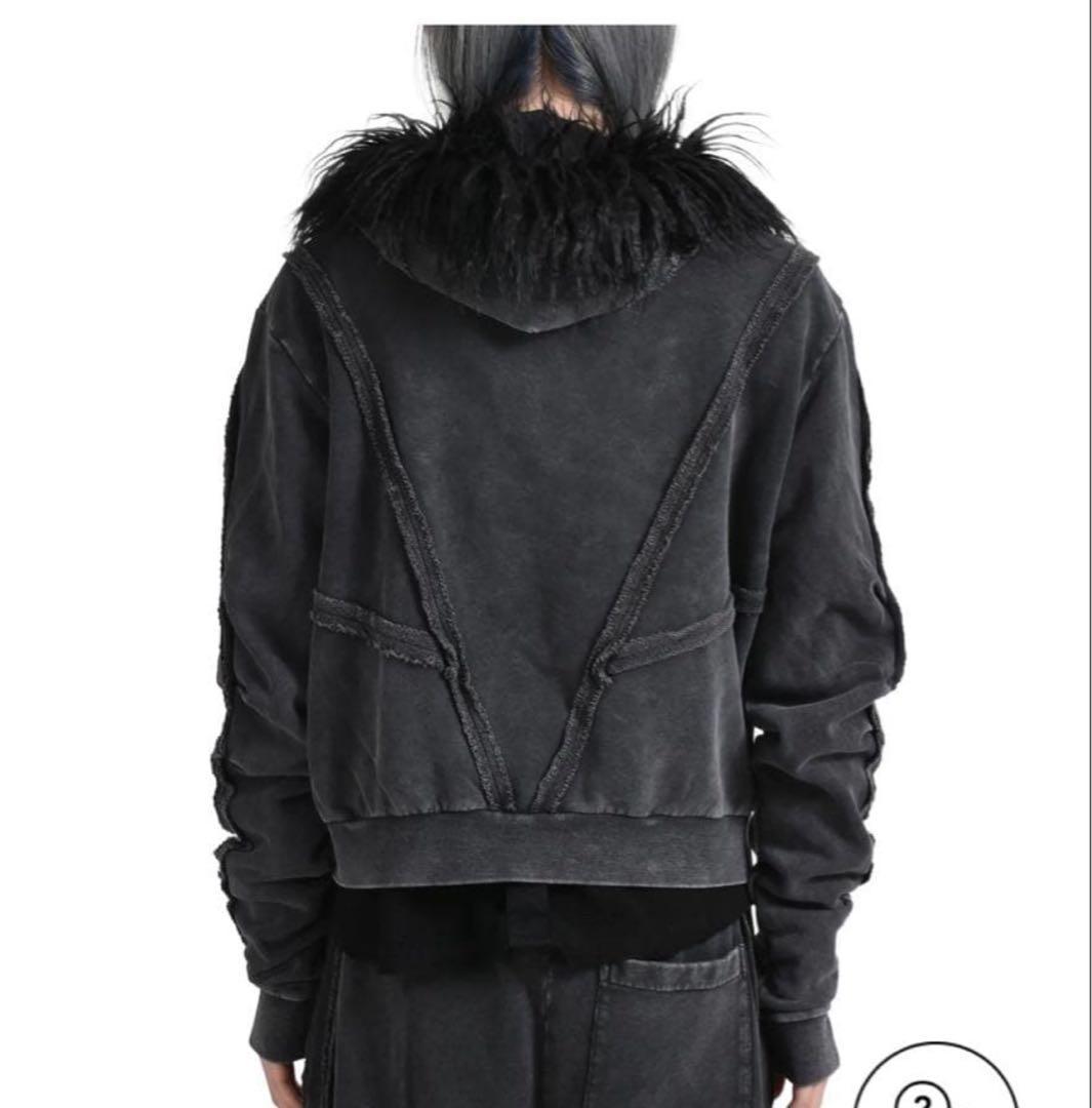 5859【未使用級】セリーヌ‪☆トリオンフ刺繍ロゴ入りニットパーカー‬