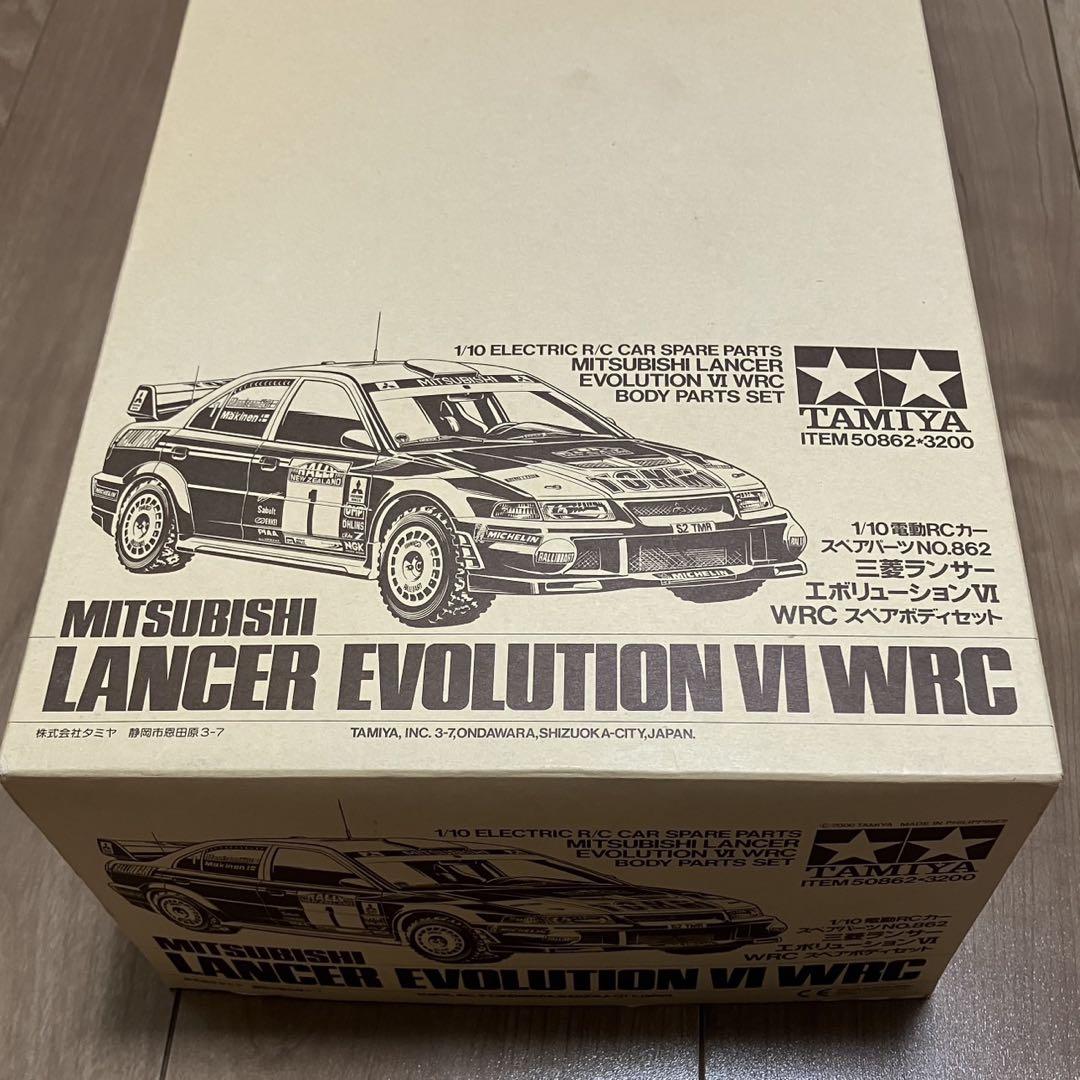 タミヤRC 三菱 ランサーエボリューション6 WRC スペアボディ 1/10