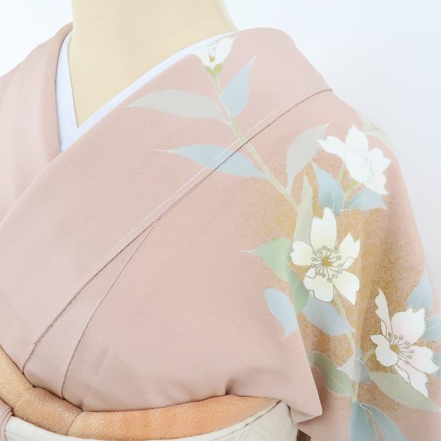 けまり 新品 金駒刺繍 着物 正絹 トールサイズ 訪問着 2473