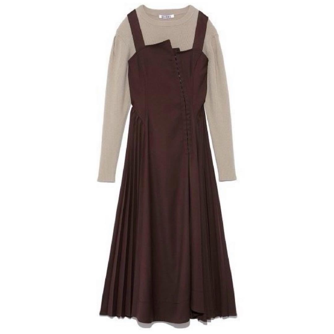 SNIDEL レイヤードコルセットワンピースM Snidel