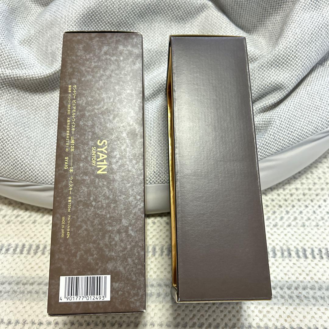 【稀少華ラベル】サントリー 山崎12年 ピュアモルトウイスキー 750ml 箱付