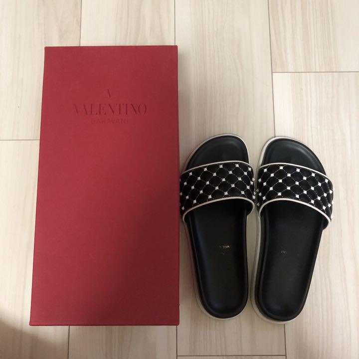VALENTINO フリーロックスタッズスパイクスライドサンダル