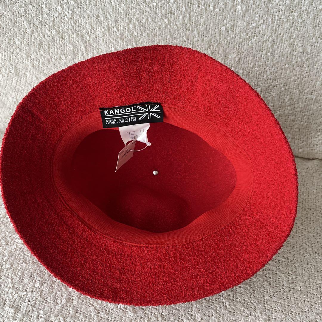 XL 美品 KANGOL バミューダ メトロハット バケットハット レッド 赤 KANGOL - XL 美品 KANGOL バミューダ メトロハット バケット
