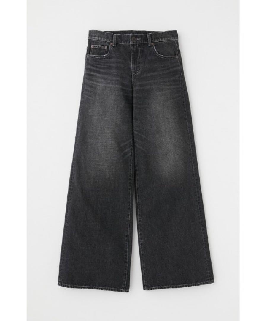 moussy W WAIST WIDE LEG STRAIGHT