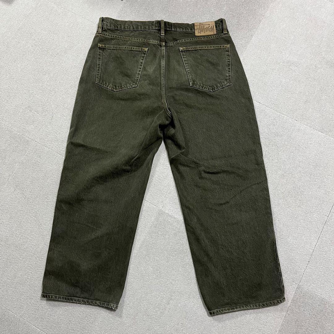 Stussy big o’l jeans khaki green 36