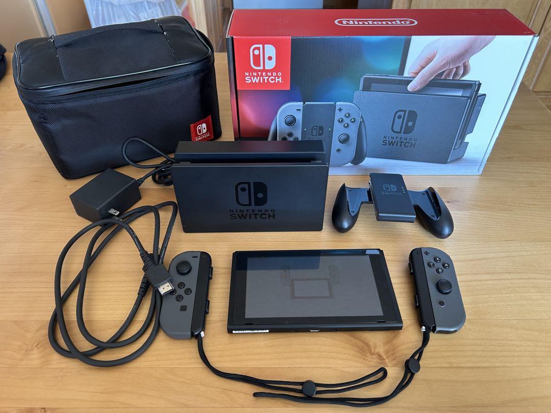 【完品】Nintendo Switch 本体 グレー 未対策機