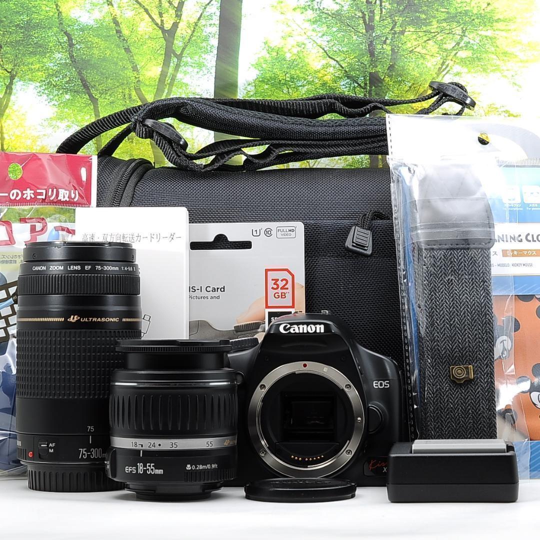スマホ転送セット☆Canon Kiss X2 ダブル☆写真撮影に特化した