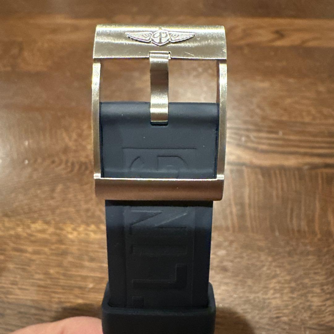 【美品】純正　BREITLING ラバーベルト ネイビー