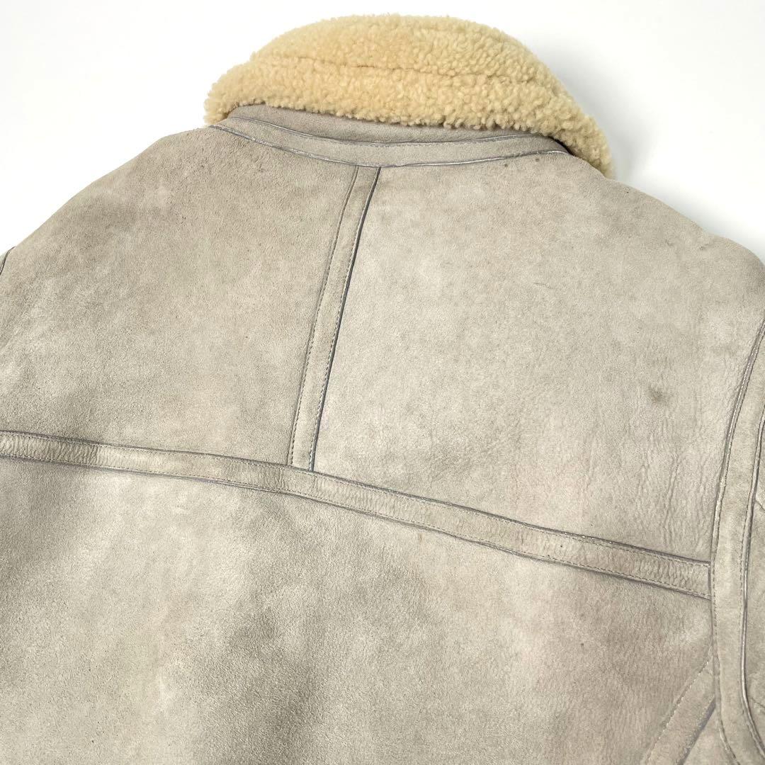 【希少】イタリア製 Ralph Lauren ムートンジャケット M 羊革 本革