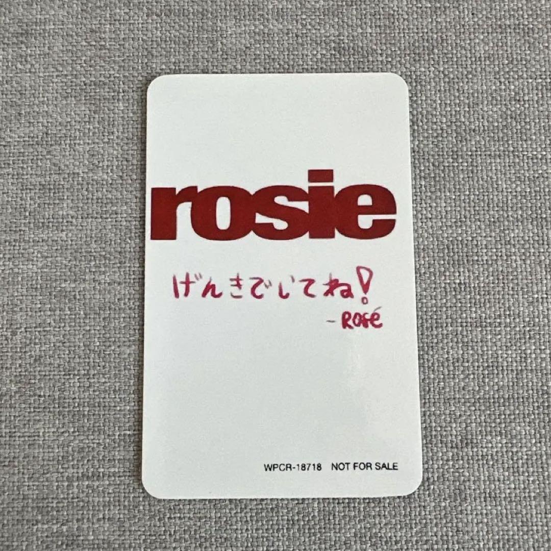 BLACKPINK ロゼ rosie ロージー 日本盤特典 サイン入りトレカ