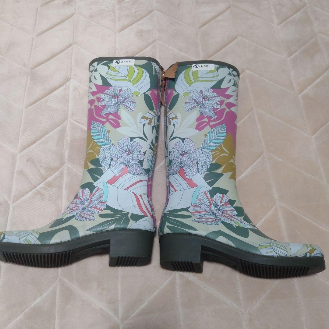 エーグル AIGLE レインブーツ 38サイズ