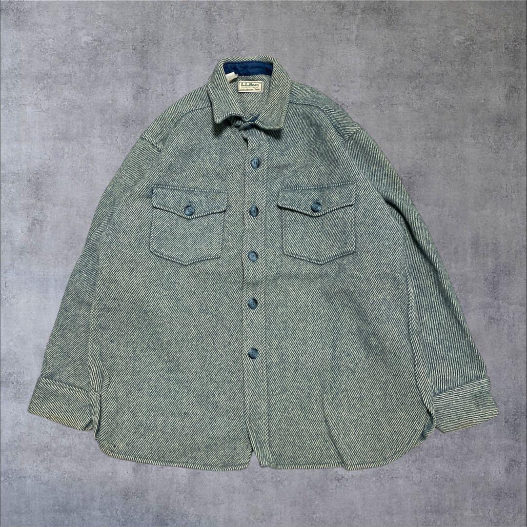 80s 90s L.L.Bean エルエルビーンノースウッズシャツカバーオール