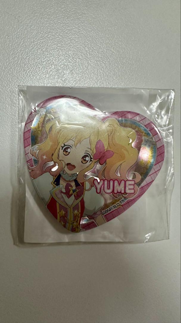 アイカツスターズ！ ハート型缶バッジ 虹野ゆめ