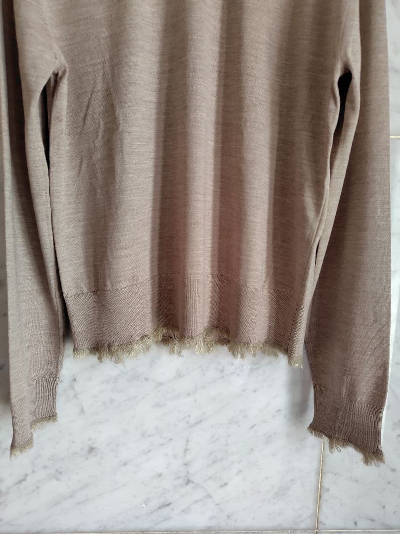 BLAMINK新品未使用 33Gフリンジタートルネックロングスリーブ