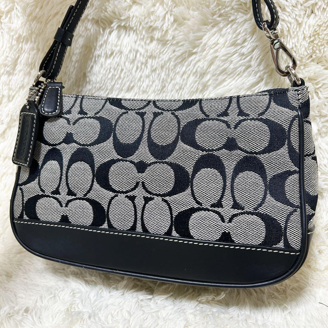 美品 coach コーチ ワンショルダーバッグ アクセサリーポーチ