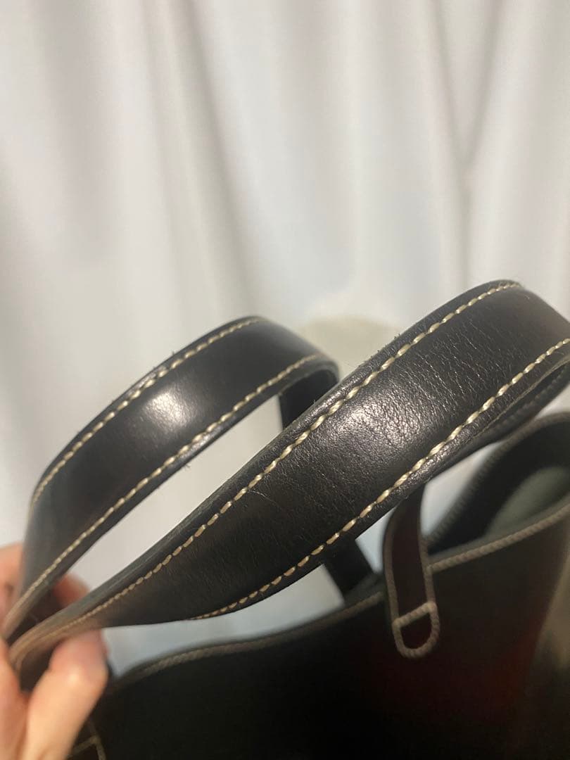 土屋鞄 ディアリオ ラージトート バッグ レザー ブラック