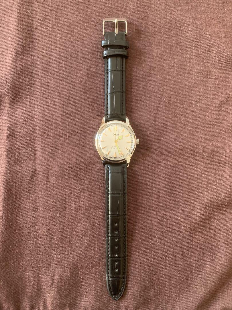 本革］［ゴールド シルバー］ ORIS オリス ヴィンテージ 手巻き時計