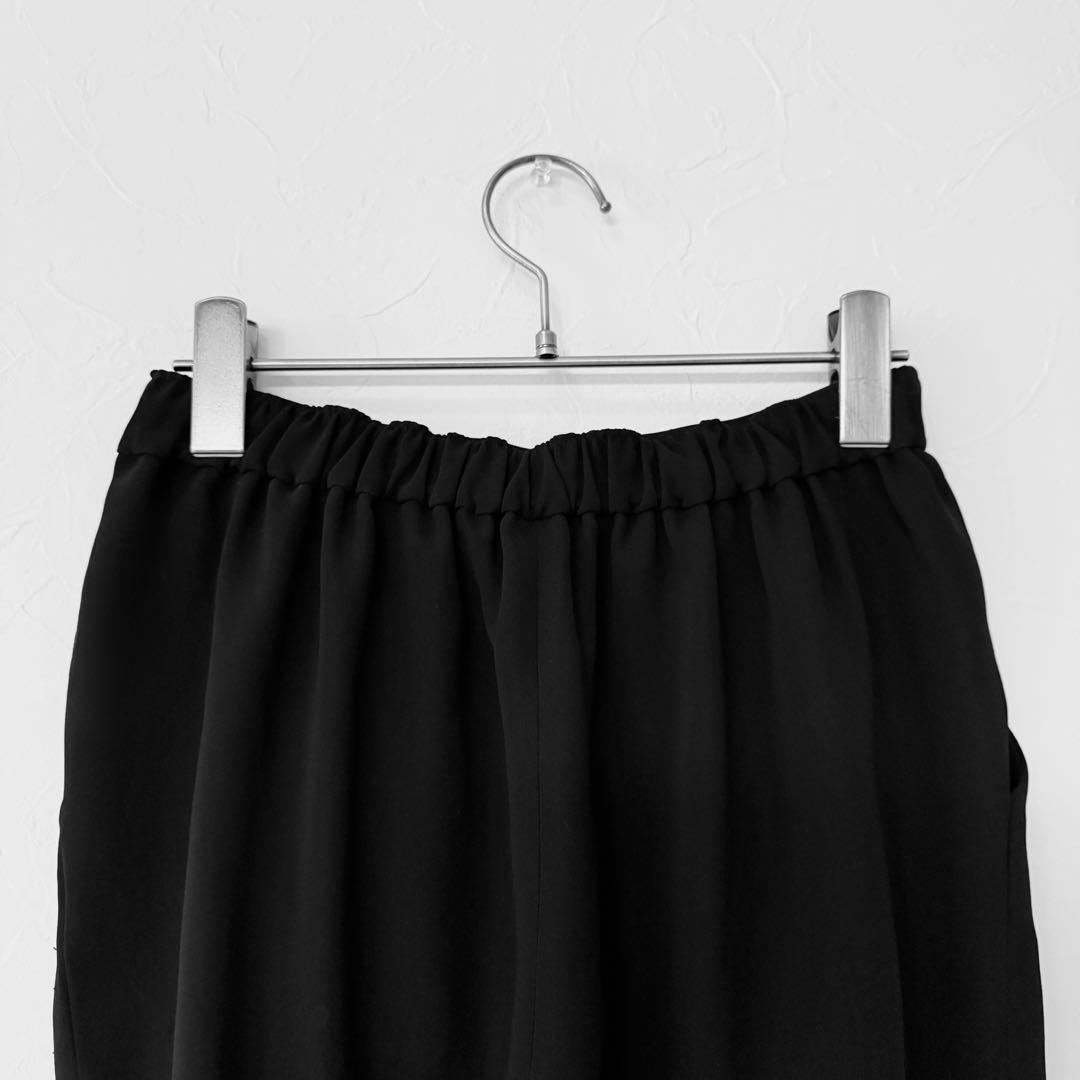 エンフォルド／極美品／ジョーゼット2タックゴムジョッパーズ ブラック黒(36) エンフォルド／極美品／ジョーゼット2タックゴムジョッパーズ