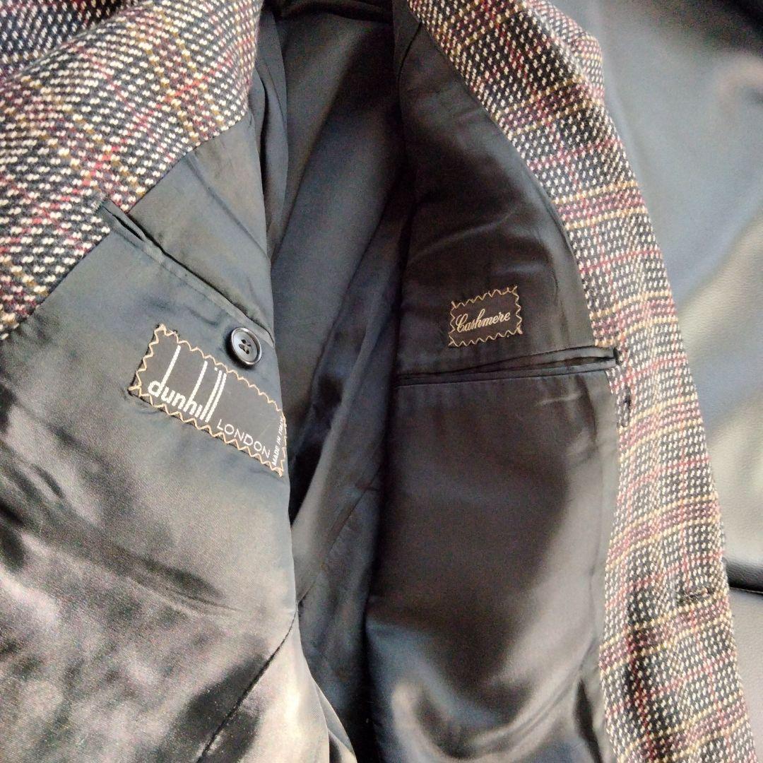 ダンヒルdunhill　カシミアジャケットチェック