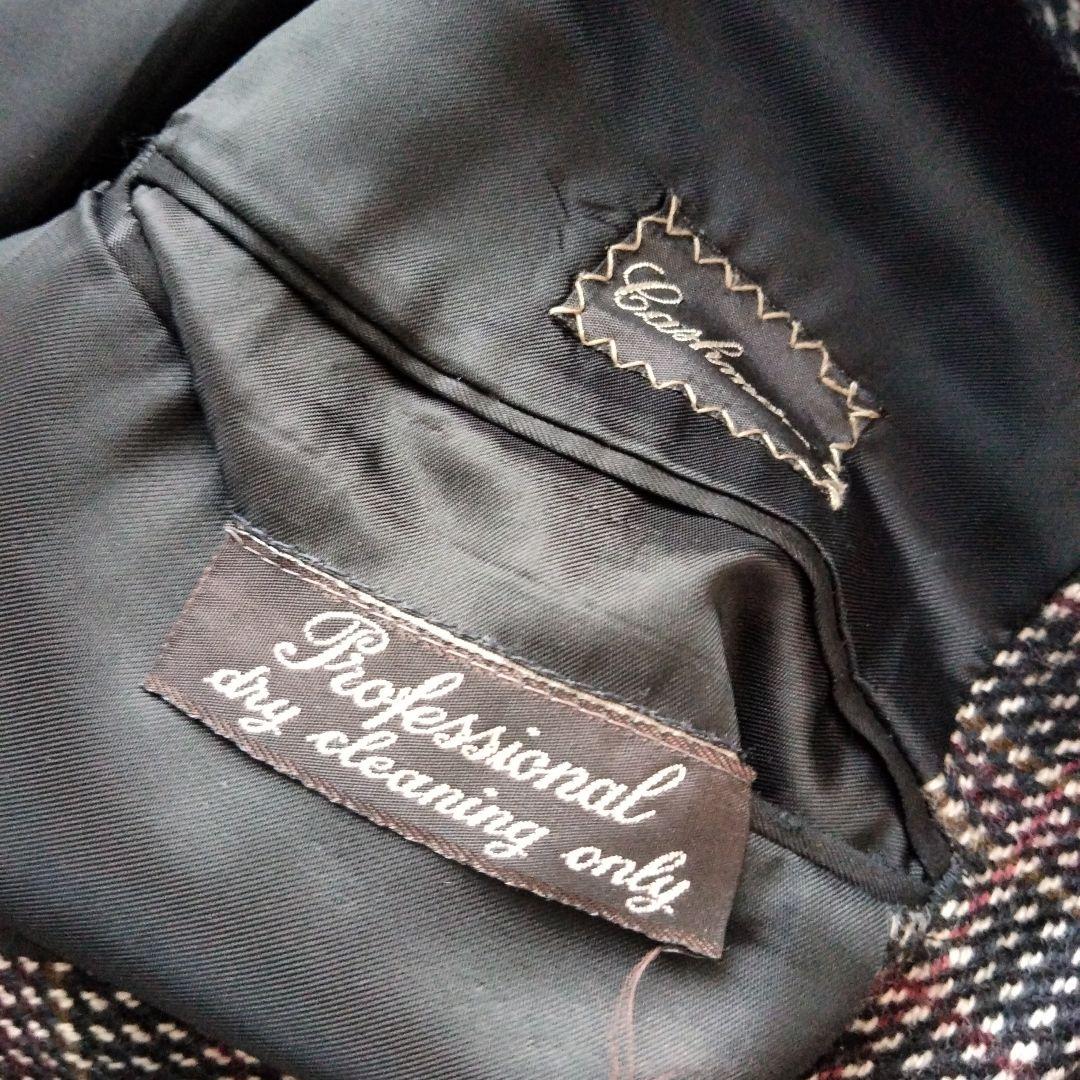 ダンヒルdunhill　カシミアジャケットチェック