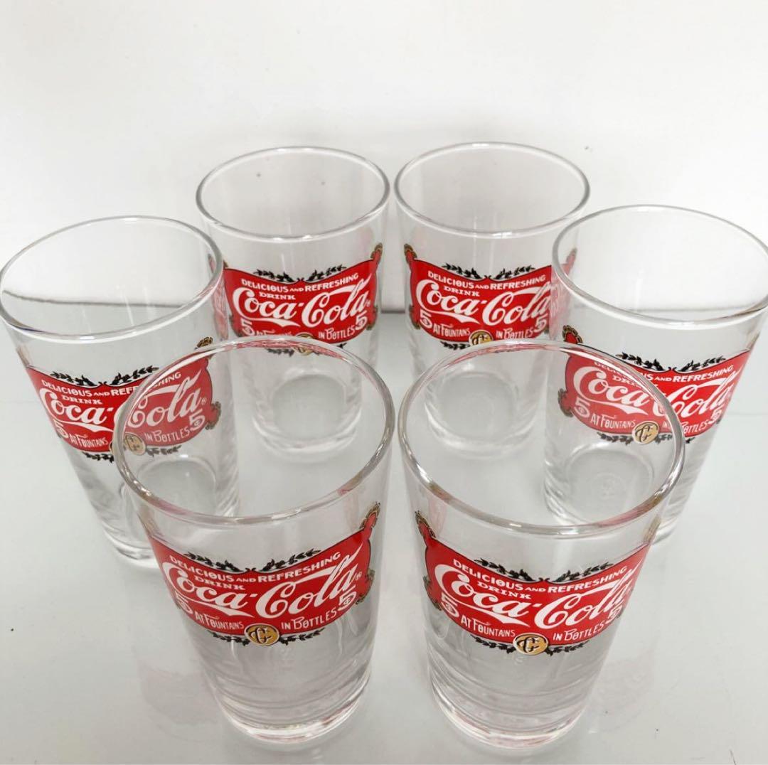 未使用品】コカ・コーラ グラス 6個 非売品 レトロ - メルカリ