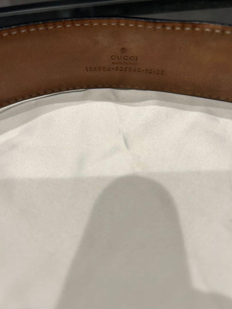 グッチ GUCCI ベルト レザー G バックル　ブラック