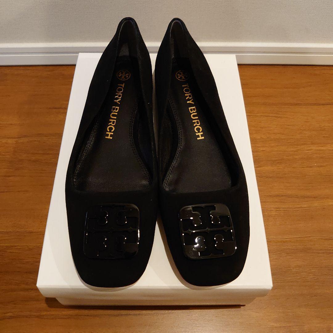 未使用　トリーバーチ　フラットシューズ　サイズ7.5 Tory Burch ブラック フラットシューズ サイズ7.5