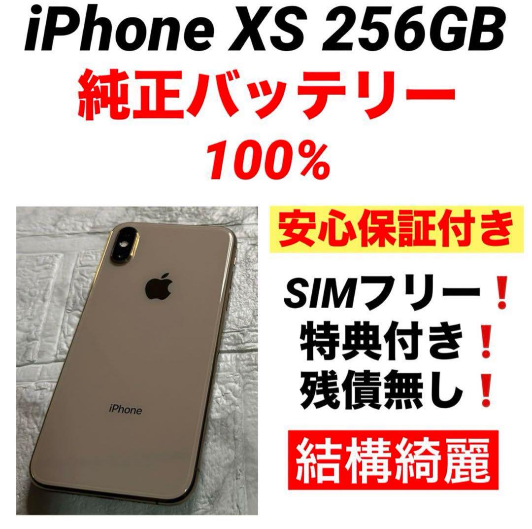 バッテリー100%】ほぼ美品 iPhone XS 64GB SIMロックなし