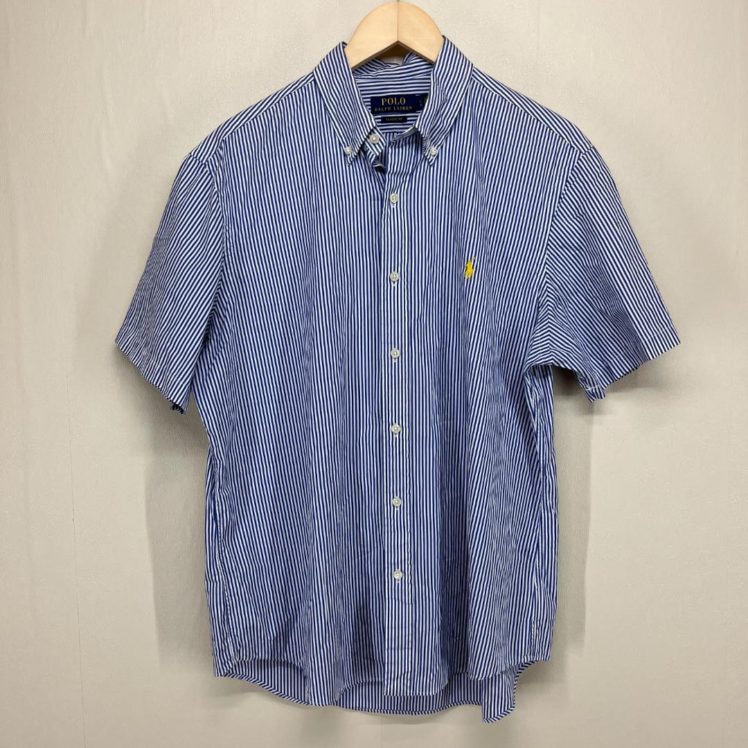 ポロラルフローレン ボタンダウンストレートシャツ(ブルー/Ｌ) 4,732円