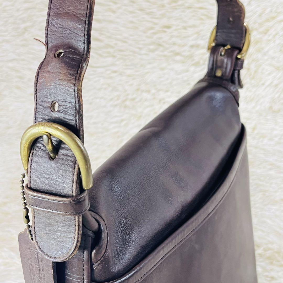 ✨USA製✨オールドコーチ COACH ショルダーバッグ ゴールド金具 斜め掛け