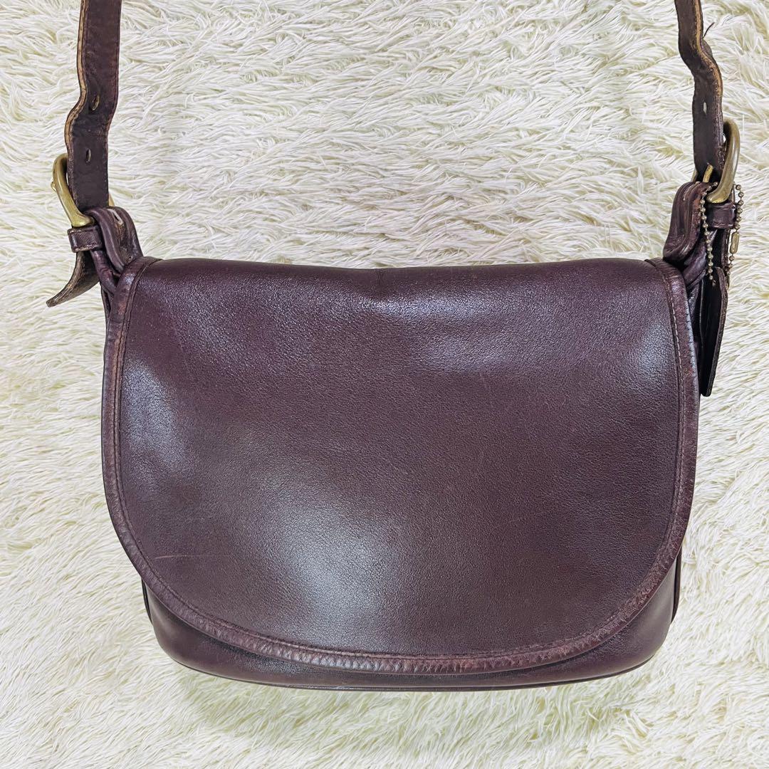 ✨USA製✨オールドコーチ COACH ショルダーバッグ ゴールド金具 斜め掛け