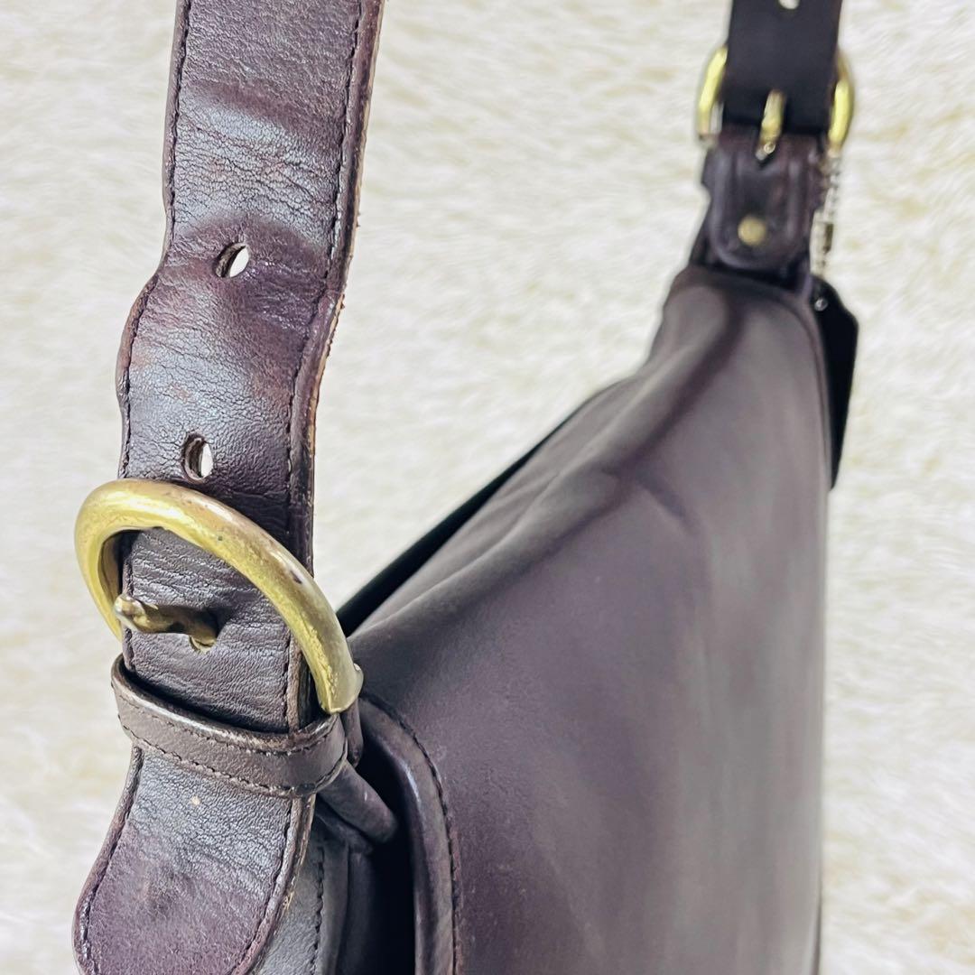 ✨USA製✨オールドコーチ COACH ショルダーバッグ ゴールド金具 斜め掛け