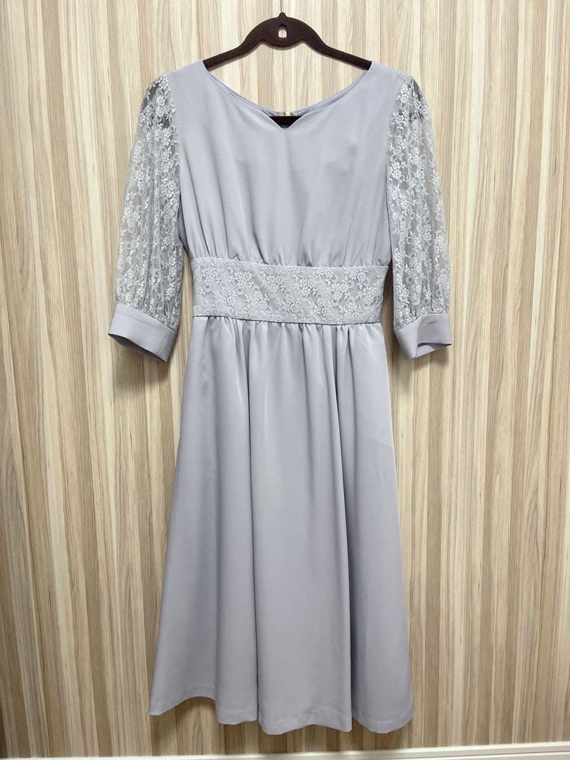 美品 ジル バイ ジル スチュアート レース　スリーブドレス ワンピースM